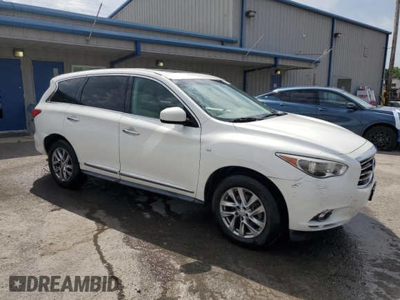 2014 Infiniti QX60 с VIN 5N1AL0MM1EC510366, выставлен на аукционе Copart как лот 57454415 с пробегом 143 500 миль миль и Списание • Salvage title. История ставок и продаж доступна на DreamBid. Изображение 4.