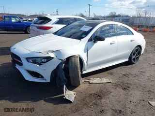 2020 Mercedes-Benz CLA with VIN W1K5J4HB3LN123319, listed as a IAAI auction lot 41689479 with 43,271 mi miles. Bid and sale history available at carsss.com. Image 2.