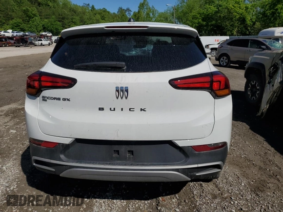 2024 Buick Encore GX Preferred with VIN KL4AMCSL6RB216965, listed as a Copart auction lot 56559005 with 21,520 mi miles and Salvage title. Bid and sale history available at DreamBid. Image 6.