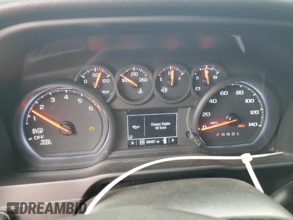 2022 Chevrolet Silverado 1500 Custom with VIN 1GCPDBEK4NZ613704, listed as a Copart auction lot 44780335 with 69,487 mi miles and Salvage Title. Bid and sale history available at carsss.com. Image 9.