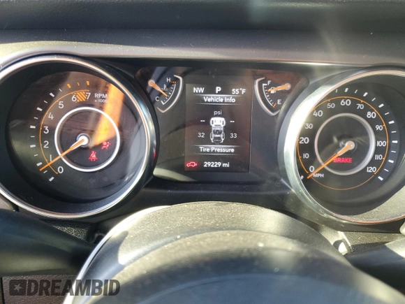 2023 Jeep Wrangler Sport with VIN 1C4HJXDNXPW635345, listed as a Copart auction lot 80929674 with 29,229 mi miles and Salvage Title. Bid and sale history available at DreamBid. Image 9.