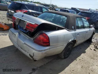 2003 Mercury Grand Marquis LS Premium with VIN 2MEFM75W03X650715, listed as a Copart auction lot 67927484 with 266,869 mi miles and Salvage Title. Bid and sale history available at carsss.com. Image 3.