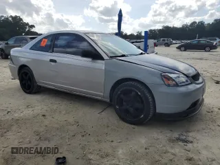 2001 Honda Civic LX with VIN 1HGEM21511L124716, listed as a Copart auction lot 73473944 with 0 mi miles and Salvage Title. Bid and sale history available at carsss.com. Image 4.