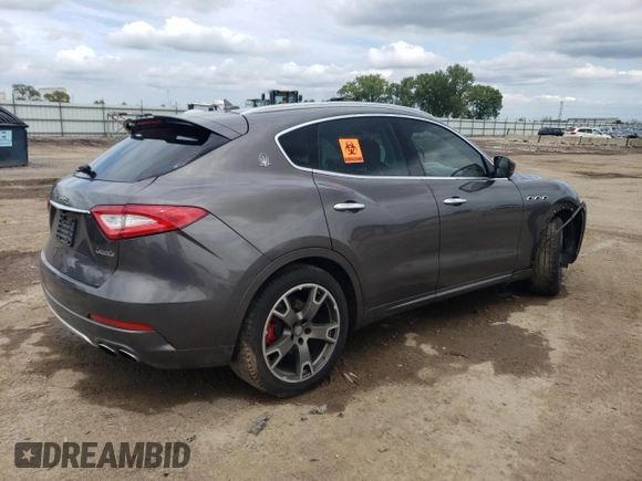 2017 Maserati Levante S z VIN ZN661YUS3HX196812, wystawiony jako Copart lot #69257744 z przebiegiem Nie podano mil oraz Szkoda całkowita • Salvage title. Historia ofert i sprzedaży dostępna na DreamBid. Obrazek 3.