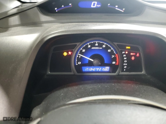 2010 Honda Civic Cpe EX-L with VIN 2HGFG1B96AH518412, listed as a Copart auction lot 46661395 with 171,342 mi miles and Salvage Title. Bid and sale history available at carsss.com. Image 9.