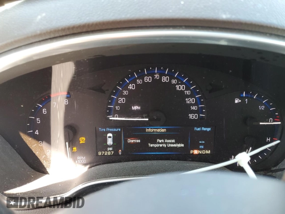 2014 Cadillac SRX Luxury Collection with VIN 3GYFNBE34ES637283, listed as a Copart auction lot 53365505 with 97,287 mi miles and Salvage Title. Bid and sale history available at carsss.com. Image 9.