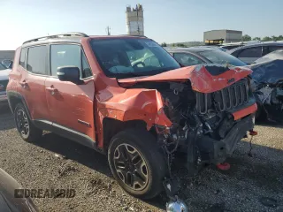 2016 Jeep Renegade Trailhawk with VIN ZACCJBCT5GPD16946, listed as a Copart auction lot 58856285 with Not provided miles and Salvage title. Bid and sale history available at DreamBid. Image 4.