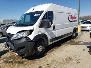 2023 Ram ProMaster Cargo with VIN 3C6LRVDGXPE541878, listed as a Copart auction lot 47616104 with 16,267 mi miles and Salvage Title. Bid and sale history available at carsss.com. Image 1.
