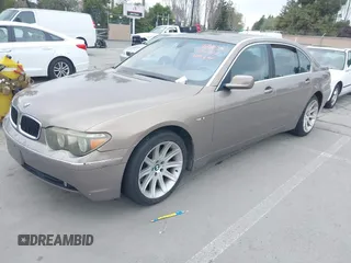 2004 BMW 7 Series 745Li with VIN WBAGN63494DS45716, listed as a IAAI auction lot 41906522 with 127,292 mi miles. Bid and sale history available at carsss.com. Image 6.