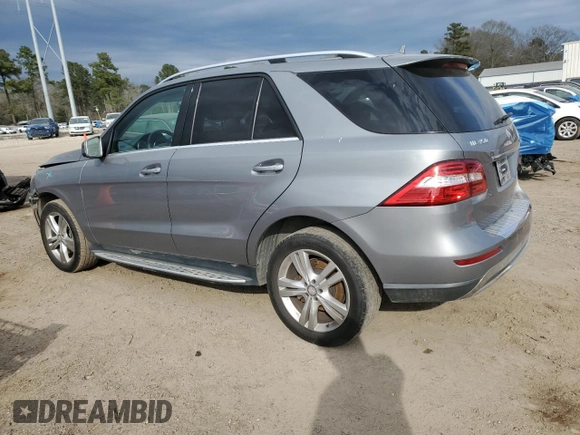 2015 Mercedes-Benz M 350 with VIN 4JGDA5JB6FA460273, listed as a Copart auction lot 47134095 with 96,554 mi miles and Salvage Title. Bid and sale history available at DreamBid. Image 2.