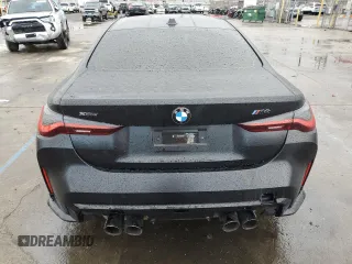 2025 BMW M4 Competition xDrive with VIN WBS33HK06SCS38526, listed as a Copart auction lot 49009085 with 3,487 mi miles and Salvage Title. Bid and sale history available at carsss.com. Image 6.
