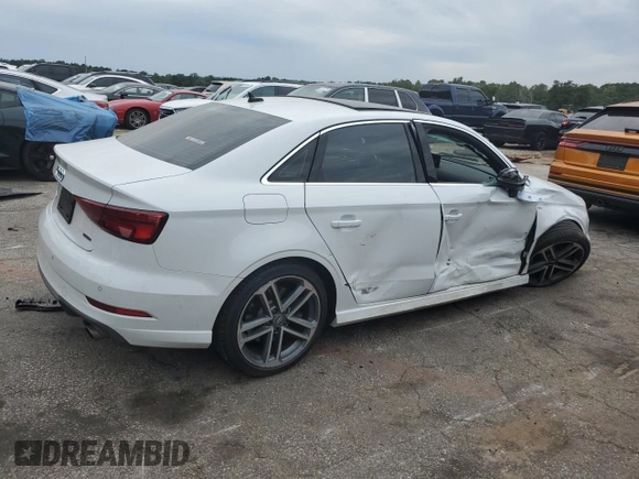 2019 Audi A3 Sedan S line Premium Plus with VIN WAUJEHFF6KA110898, listed as a Copart auction lot 70911094 with 43,410 mi miles and Salvage Title. Bid and sale history available at carsss.com. Image 3.