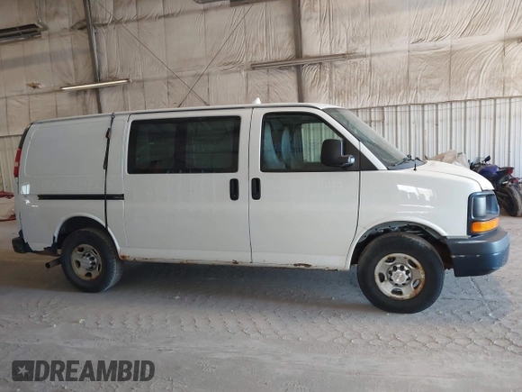 2013 Chevrolet Express Cargo Van with VIN 1GCWGFCA0D1156858, listed as a IAAI auction lot 42095785 with 223,413 mi miles. Bid and sale history available at carsss.com. Image 13.