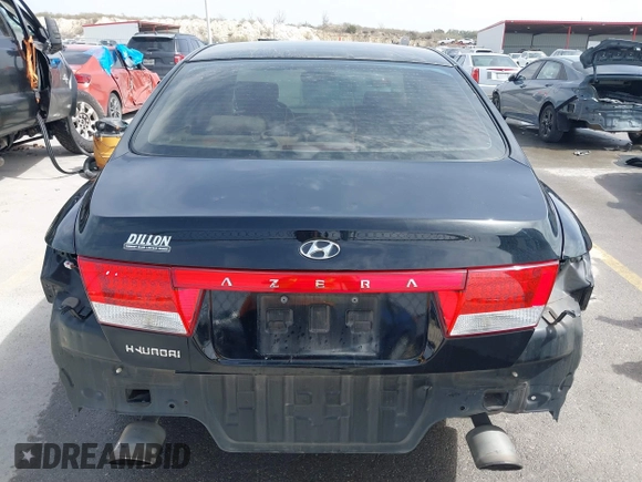 2006 Hyundai Azera SE with VIN KMHFC46F06A113482, listed as a IAAI auction lot 41733834 with 242,159 mi miles and . Bid and sale history available at DreamBid. Image 6.
