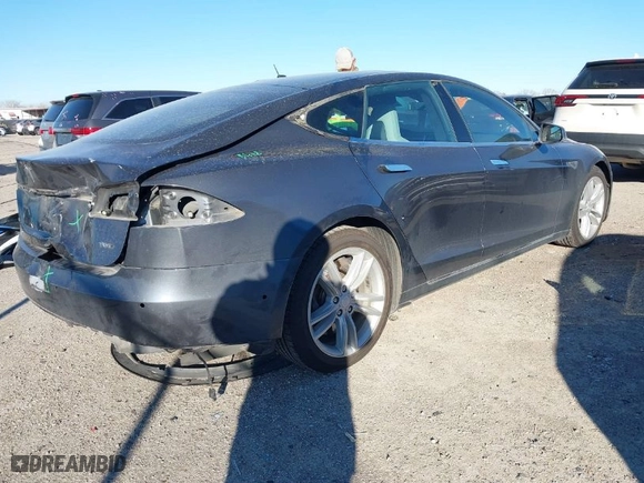 2016 Tesla Model S 90D with VIN 5YJSA1E20GF128496, listed as a IAAI auction lot 41214785 with 126,671 mi miles. Bid and sale history available at carsss.com. Image 4.