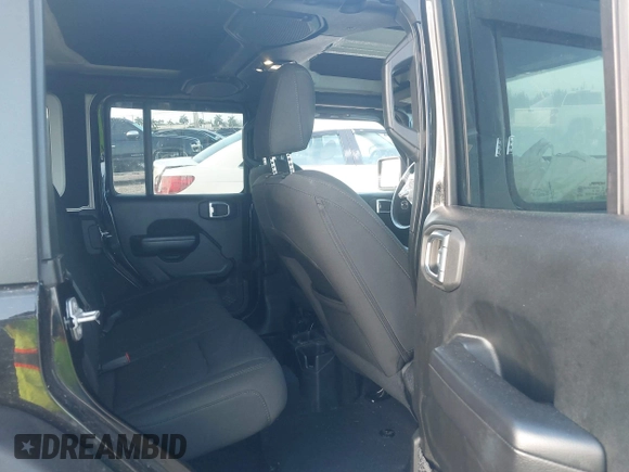 2021 Jeep Wrangler Unlimited Willys with VIN 1C4HJXDN0MW636466, listed as a IAAI auction lot 42005308 with 25,245 mi miles and . Bid and sale history available at DreamBid. Image 8.