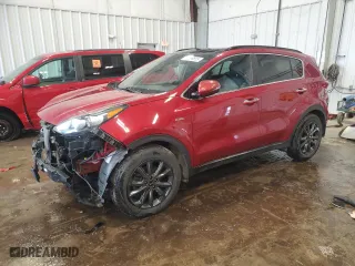2020 Kia Sportage S with VIN KNDP6CAC1L7697410, listed as a Copart auction lot 52298895 with 60,900 mi miles and Salvage Title. Bid and sale history available at carsss.com. Image 1.