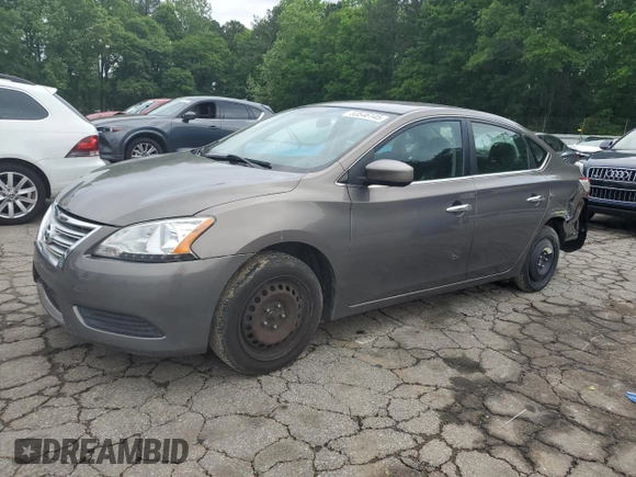 2015 Nissan Sentra SV with VIN 3N1AB7AP8FL635128, listed as a Copart auction lot 53546145 with 203,270 mi miles and Salvage Title. Bid and sale history available at DreamBid. Image 1.