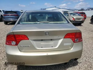 2007 Honda Civic Sdn LX with VIN 1HGFA16527L049887, listed as a Copart auction lot 52969365 with 197,874 mi miles and Salvage Title. Bid and sale history available at carsss.com. Image 6.
