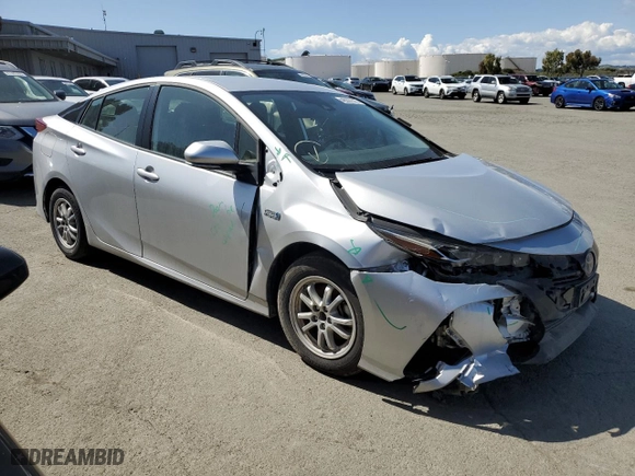 2021 Toyota Prius Prime LE with VIN JTDKAMFPXM3177872, listed as a Copart auction lot 46397575 with NaN miles and Salvage Title. Bid and sale history available at carsss.com. Image 4.