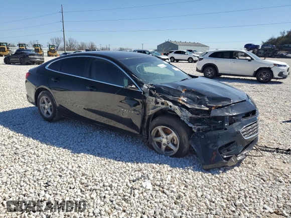 2017 Chevrolet Malibu LS with VIN 1G1ZB5ST8HF118921, listed as a Copart auction lot 46858255 with 101,790 mi miles and Salvage Title. Bid and sale history available at DreamBid. Image 4.