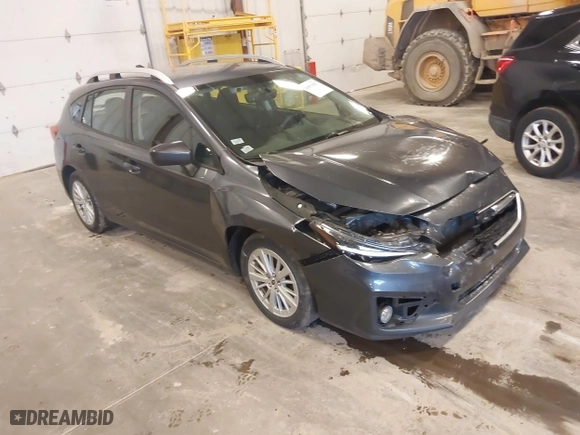 2017 Subaru Impreza Premium with VIN 4S3GTAD67H3750922, listed as a IAAI auction lot 41875427 with 160,241 mi miles. Bid and sale history available at carsss.com. Image 1.