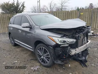 2016 Infiniti QX60 with VIN 5N1AL0MM1GC502111, listed as a IAAI auction lot 41866740 with 97,360 mi miles. Bid and sale history available at carsss.com. Image 1.