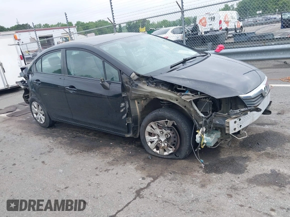 2012 Honda Civic LX with VIN 19XFB2F55CE107821, listed as a IAAI auction lot 42119926 with 172,942 mi miles and . Bid and sale history available at DreamBid. Image 1.