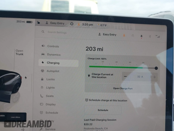 2023 Tesla Model 3 with VIN 5YJ3E1EA4PF410060, listed as a IAAI auction lot 42067624 with 59,934 mi miles and . Bid and sale history available at DreamBid. Image 17.