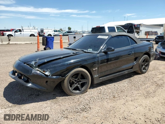 1994 Ford Mustang with VIN 1FALP45T8RF180928, listed as a Copart auction lot 63696005 with 32,239 mi miles and Non repairable. Bid and sale history available at DreamBid. Image 1.