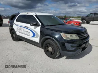 2016 Ford Utility Police Interceptor with VIN 1FM5K8AR8GGC26327, listed as a Copart auction lot 84211204 with 0 mi miles and Salvage Title. Bid and sale history available at carsss.com. Image 4.