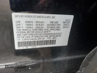 2022 Acura MDX w/Technology Package with VIN 5J8YE1H42NL005726, listed as a Copart auction lot 89049915 with 57,838 mi miles and Salvage Title. Bid and sale history available at carsss.com. Image 13.
