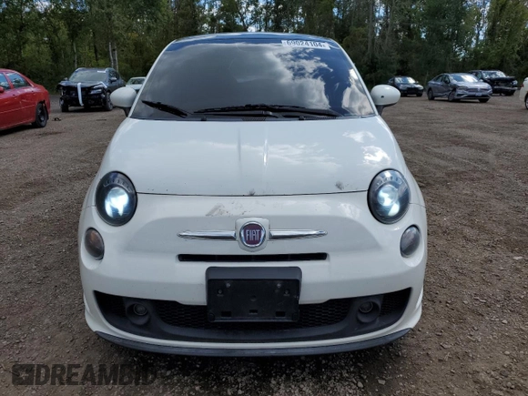 2015 FIAT 500 Turbo with VIN 3C3CFFHH3FT507502, listed as a Copart auction lot 69024104 with 184,468 mi miles and Salvage Title. Bid and sale history available at carsss.com. Image 5.