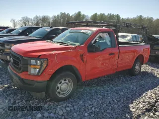 2023 Ford F-150 XL with VIN 1FTMF1C54PKD07974, listed as a Copart auction lot 43174945 with 39,844 mi miles and Salvage Title. Bid and sale history available at carsss.com. Image 1.