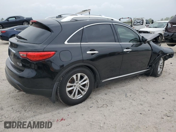 2009 Infiniti FX35 with VIN JNRAS18U09M102867, listed as a Copart auction lot 50351075 with 131,304 mi miles and Salvage Title. Bid and sale history available at carsss.com. Image 3.