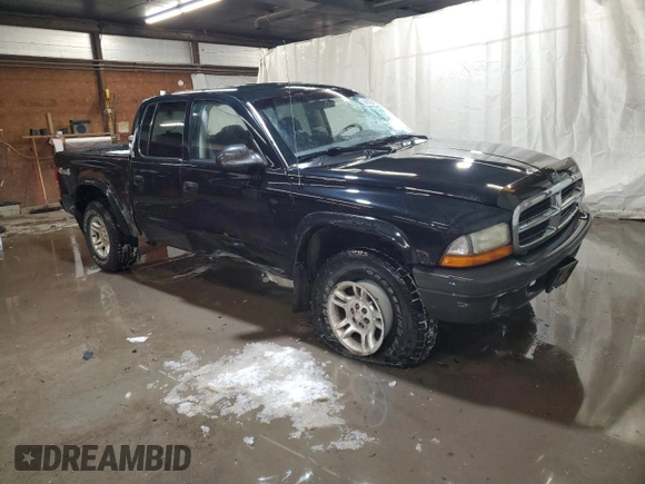 2004 Dodge Dakota Sport z VIN 1D7HG38KX4S782636, wystawiony jako Copart lot #88805195 z przebiegiem 151 620 mil mil oraz Szkoda całkowita • Salvage title. Historia ofert i sprzedaży dostępna na DreamBid. Obrazek 4.