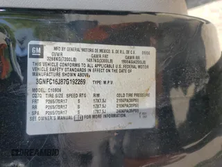 2007 Chevrolet Suburban LT with VIN 3GNFC16J87G192269, listed as a Copart auction lot 51109165 with 332,647 mi miles and Salvage Title. Bid and sale history available at carsss.com. Image 14.