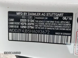 2017 Mercedes-Benz E-Class E 300 Luxury with VIN WDDZF4JB5HA093672, listed as a Copart auction lot 53353285 with 102,293 mi miles and Salvage Title. Bid and sale history available at carsss.com. Image 15.