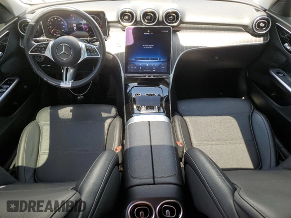 2023 Mercedes-Benz C 300 with VIN W1KAF4GB1PR101173, listed as a Copart auction lot 57889945 with 27,928 mi miles and Salvage title. Bid and sale history available at DreamBid. Image 8.