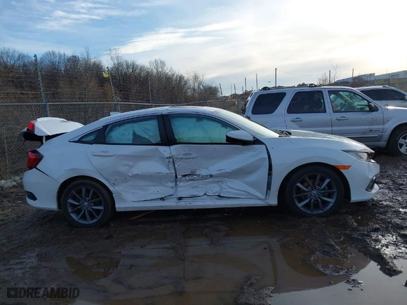 2019 Honda Civic Sedan EX-L with VIN 19XFC1F70KE018732, listed as a IAAI auction lot 41218403 with 35,280 mi miles. Bid and sale history available at carsss.com. Image 12.