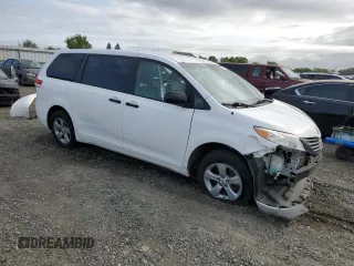 2012 Toyota Sienna with VIN 5TDZK3DC8CS186489, listed as a Copart auction lot 50469485 with Not provided miles and Salvage title. Bid and sale history available at DreamBid. Image 4.