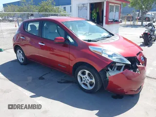 2013 Nissan LEAF SL with VIN 1N4AZ0CP5DC418535, listed as a IAAI auction lot 42084970 with 51,361 mi miles and . Bid and sale history available at DreamBid. Image 1.