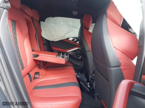 2023 BMW X6 M with VIN 5YMCY0C08P9R68328, listed as a IAAI auction lot 41445219 with 14,369 mi miles. Bid and sale history available at carsss.com. Image 8.