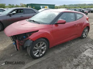 2016 Hyundai Veloster with VIN KMHTC6AD5GU279968, listed as a Copart auction lot 52159374 with 130,248 mi miles and Salvage Title. Bid and sale history available at carsss.com. Image 1.