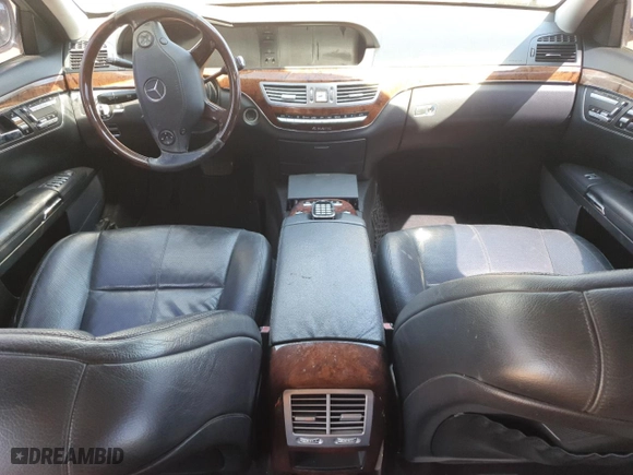 2007 Mercedes-Benz S-Class 5.5L V8 with VIN WDDNG86X37A092168, listed as a Copart auction lot 54159495 with 0 mi miles and Clean Title. Bid and sale history available at carsss.com. Image 8.