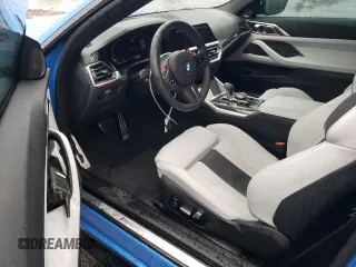 2022 BMW M4 Competition xDrive with VIN WBS43AZ02NCJ07132, listed as a Copart auction lot 72815864 with 7,167 mi miles and Salvage Title. Bid and sale history available at carsss.com. Image 8.