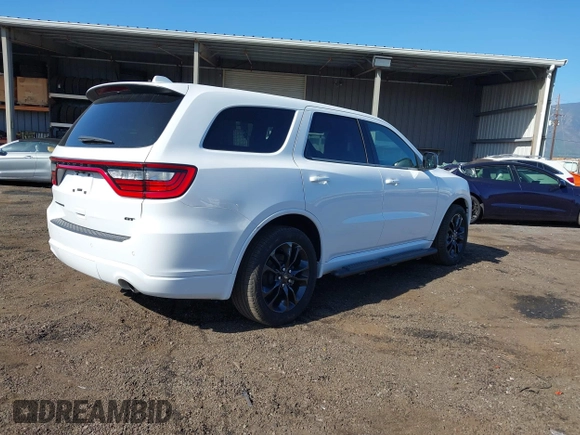 2022 Dodge Durango GT Plus with VIN 1C4RDHDG3NC187175, listed as a IAAI auction lot 41560375 with 6,884 mi miles and . Bid and sale history available at DreamBid. Image 4.