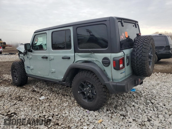 2024 Jeep Wrangler Willys z VIN 1C4RJXN68RW217008, wystawiony jako Copart lot #50819115 z przebiegiem Nie podano mil oraz Szkoda całkowita • Salvage title. Historia ofert i sprzedaży dostępna na DreamBid. Obrazek 2.