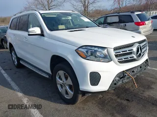 2019 Mercedes-Benz GLS 450 with VIN 4JGDF6EE3KB233297, listed as a IAAI auction lot 41882975 with 130,354 mi miles and . Bid and sale history available at DreamBid. Image 1.