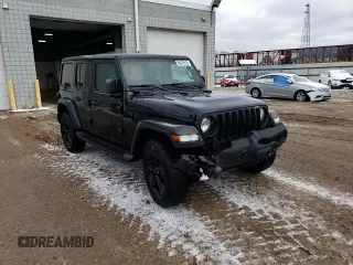 2021 Jeep Wrangler Unlimited Sahara Altitude с VIN 1C4HJXEN3MW796808, выставлен на аукционе Copart как лот 88975515 с пробегом 25 824 миль миль и Списание • Salvage title. История ставок и продаж доступна на DreamBid. Изображение 11.
